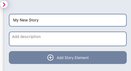  Create a new story in your data flow.